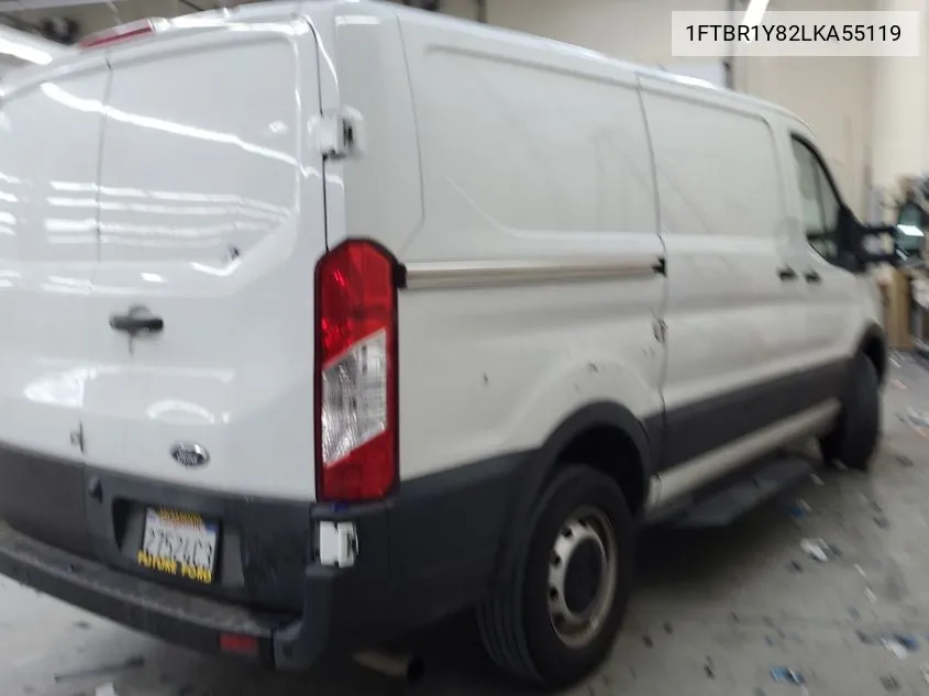 2020 Ford Transit T-250 VIN: 1FTBR1Y82LKA55119 Lot: 40878635