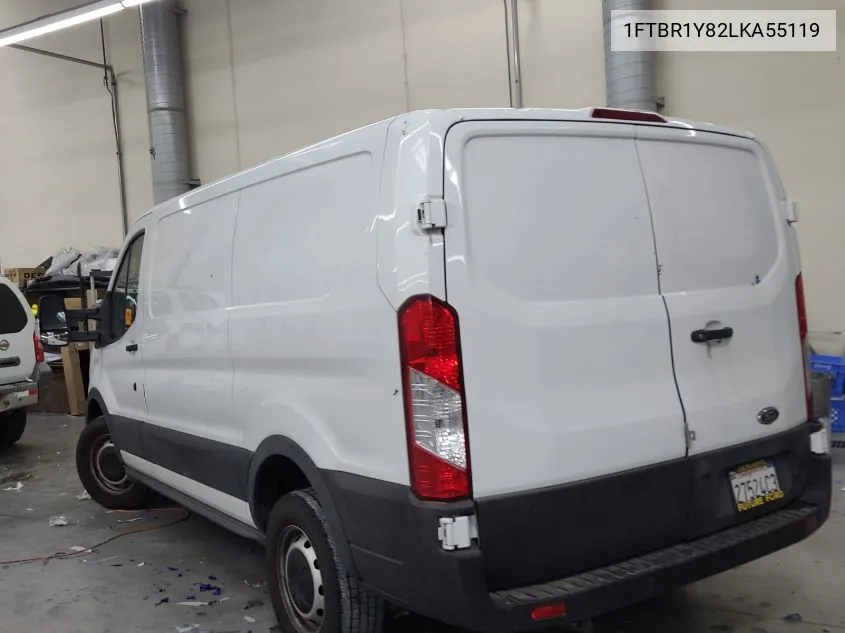 2020 Ford Transit T-250 VIN: 1FTBR1Y82LKA55119 Lot: 40878635