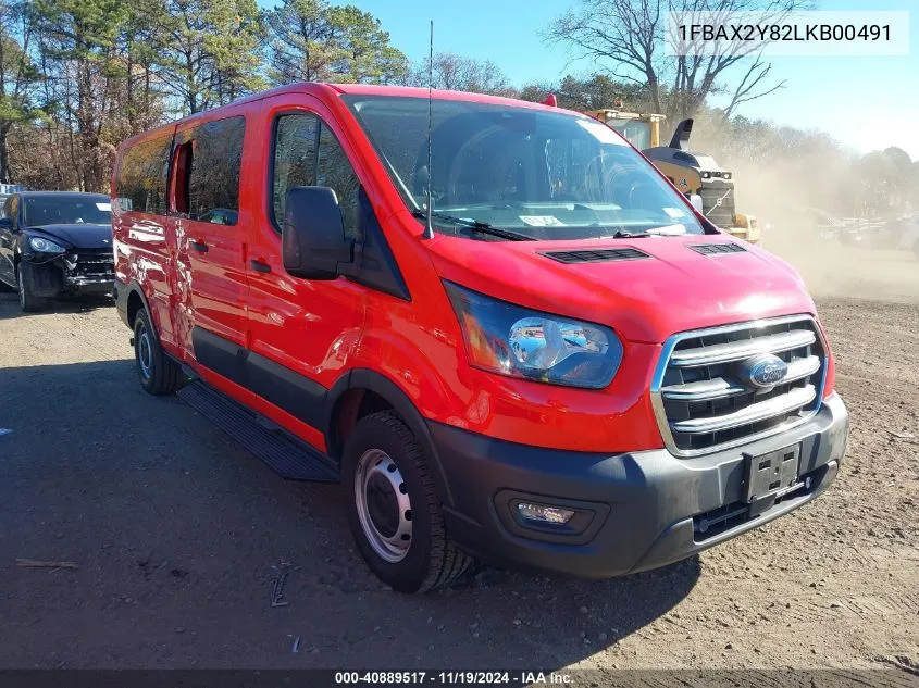 2020 Ford Transit-350 Passenger Van Xl VIN: 1FBAX2Y82LKB00491 Lot: 40889517