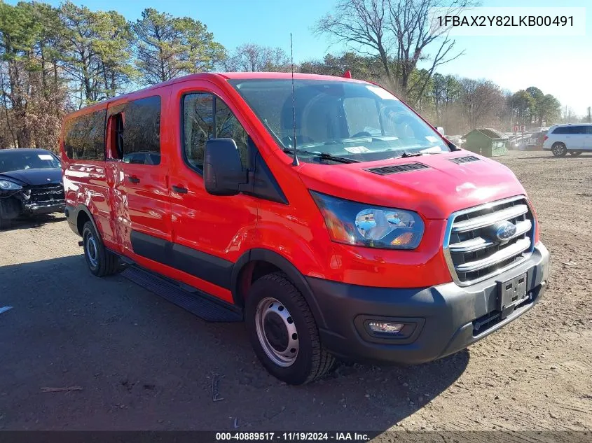 2020 Ford Transit-350 Passenger Van Xl VIN: 1FBAX2Y82LKB00491 Lot: 40889517