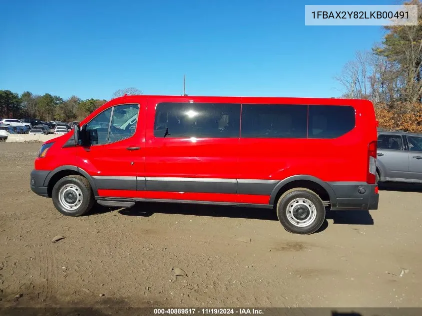 2020 Ford Transit-350 Passenger Van Xl VIN: 1FBAX2Y82LKB00491 Lot: 40889517