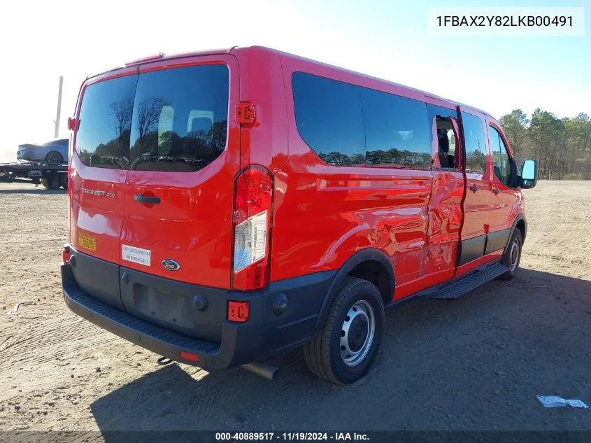 2020 Ford Transit-350 Passenger Van Xl VIN: 1FBAX2Y82LKB00491 Lot: 40889517