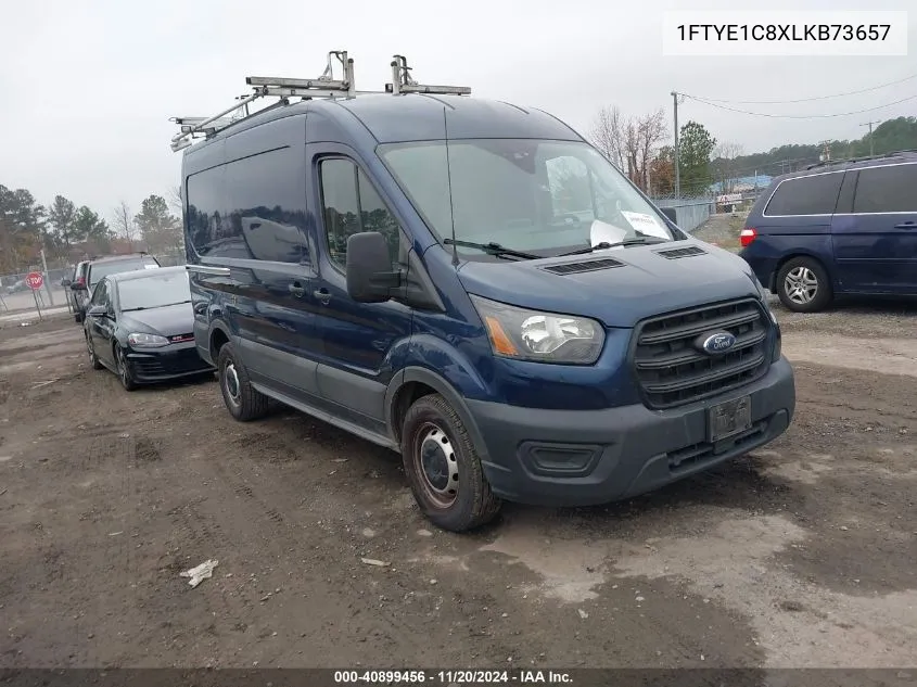 2020 Ford Transit-150 Cargo Van VIN: 1FTYE1C8XLKB73657 Lot: 40899456