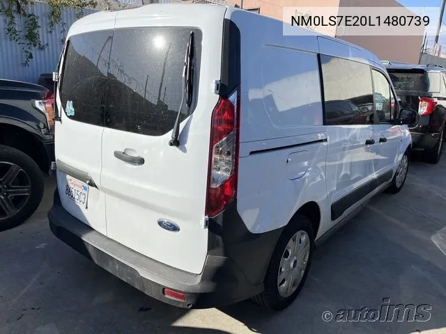 2020 Ford Transit Connect Xl Cargo Van VIN: NM0LS7E20L1480739 Lot: 40923831