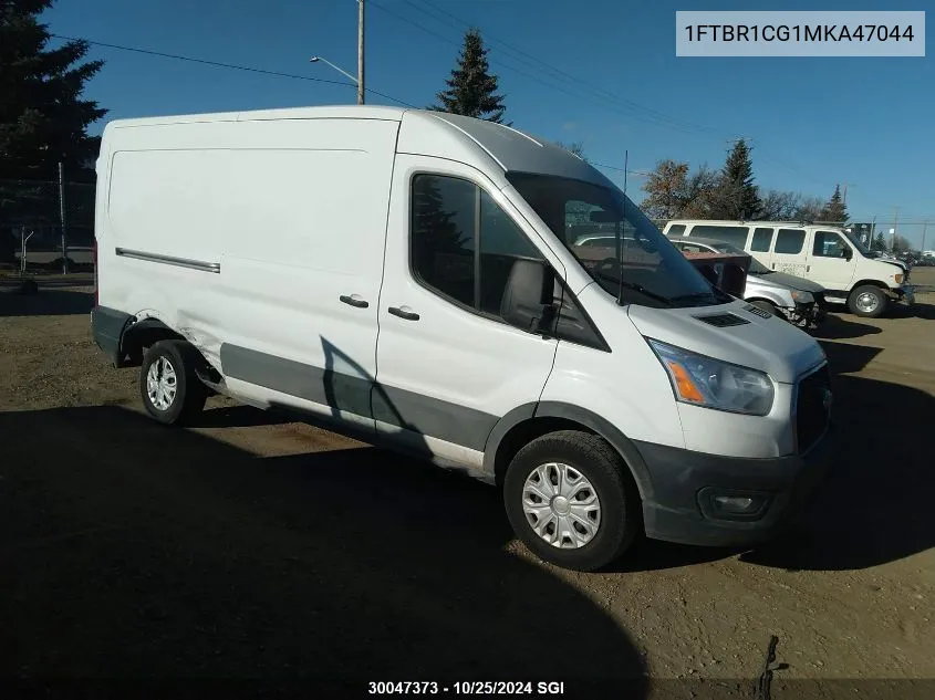 2021 Ford Transit T-250 VIN: 1FTBR1CG1MKA47044 Lot: 30047373