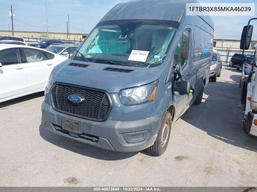 2021 Ford Transit-250 Cargo Van VIN: 1FTBR3X85MKA46039 Lot: 40673845