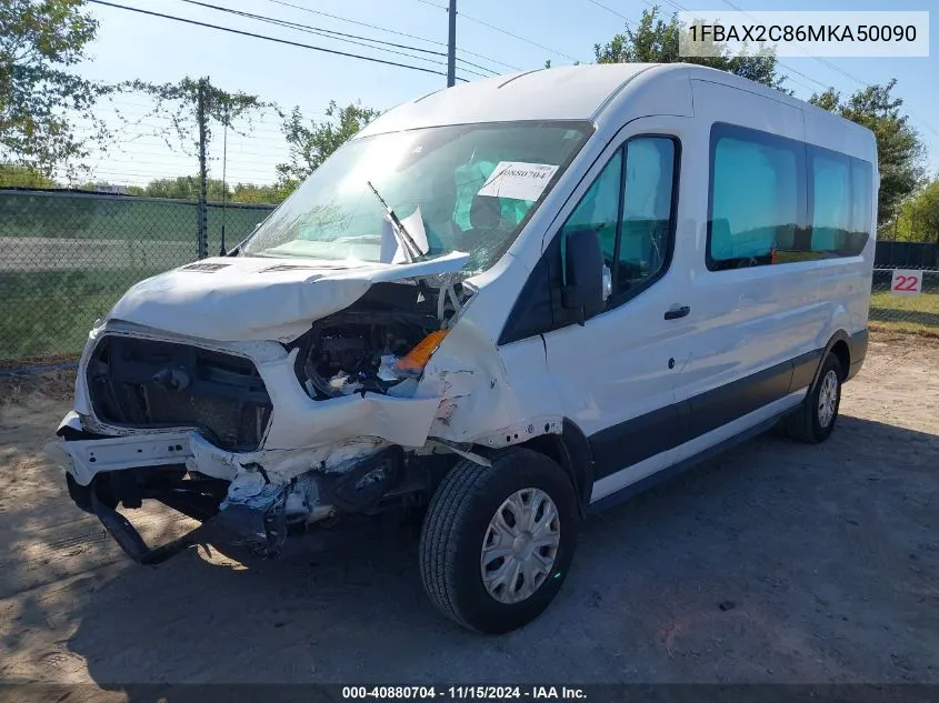 2021 Ford Transit-350 Passenger Van Xlt VIN: 1FBAX2C86MKA50090 Lot: 40880704