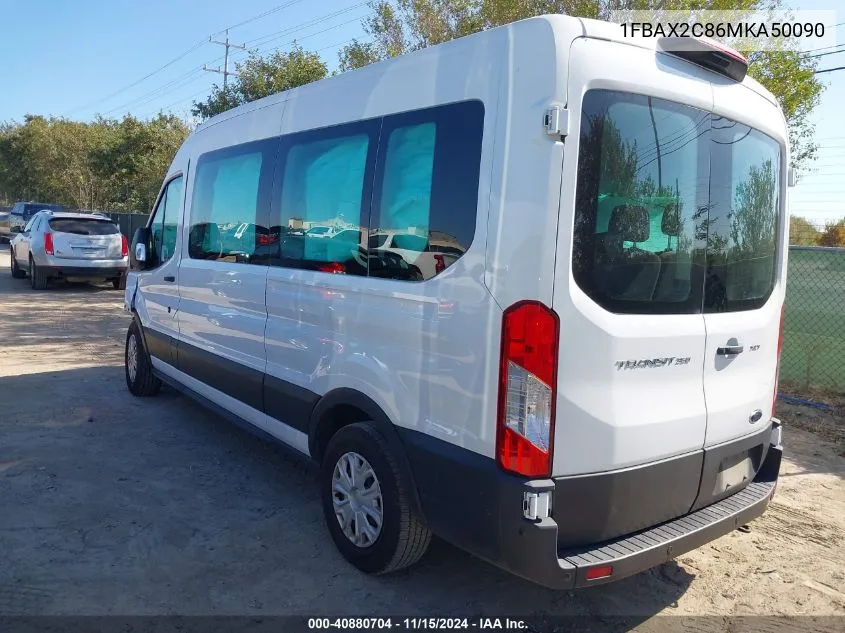 2021 Ford Transit-350 Passenger Van Xlt VIN: 1FBAX2C86MKA50090 Lot: 40880704