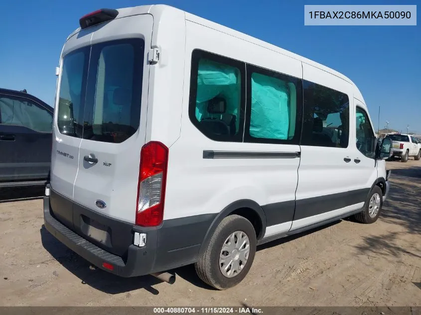 2021 Ford Transit-350 Passenger Van Xlt VIN: 1FBAX2C86MKA50090 Lot: 40880704