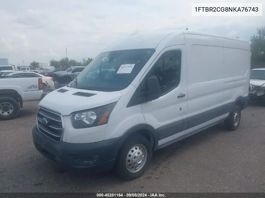 1FTBR2CG8NKA76743 2022 Ford Transit-250