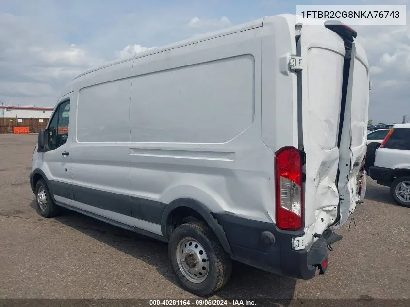 1FTBR2CG8NKA76743 2022 Ford Transit-250