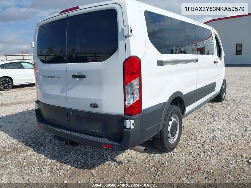 2022 Ford Transit-350 Passenger Van Xl VIN: 1FBAX2Y83NKA59579 Lot: 40688586