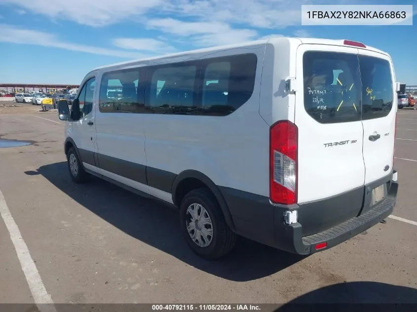 1FBAX2Y82NKA66863 2022 Ford Transit-350 Passenger Van Xlt