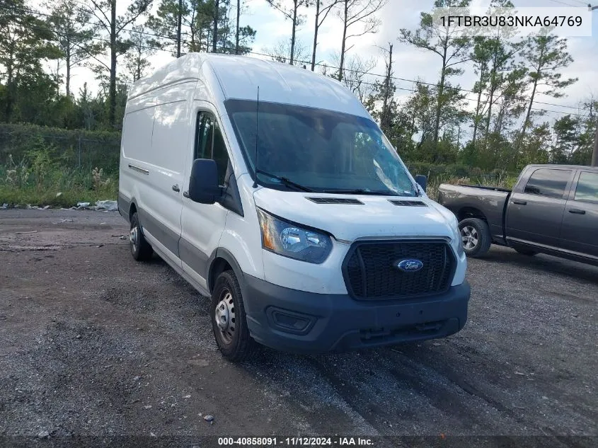 2022 Ford Transit-250 Cargo Van VIN: 1FTBR3U83NKA64769 Lot: 40858091