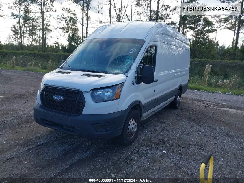 2022 Ford Transit-250 Cargo Van VIN: 1FTBR3U83NKA64769 Lot: 40858091