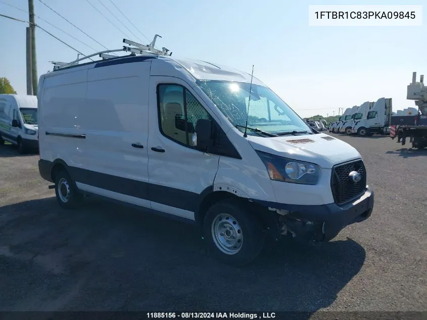 2023 Ford Transit T-250 VIN: 1FTBR1C83PKA09845 Lot: 11885156