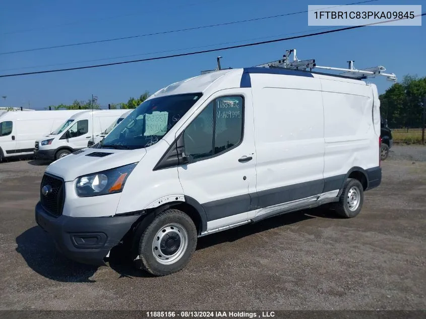 2023 Ford Transit T-250 VIN: 1FTBR1C83PKA09845 Lot: 11885156