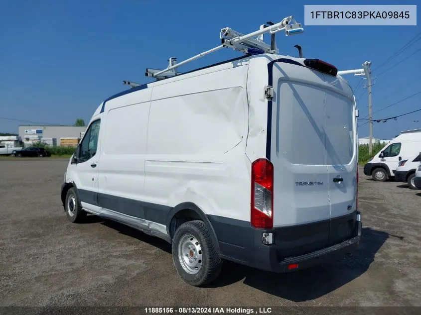 2023 Ford Transit T-250 VIN: 1FTBR1C83PKA09845 Lot: 11885156