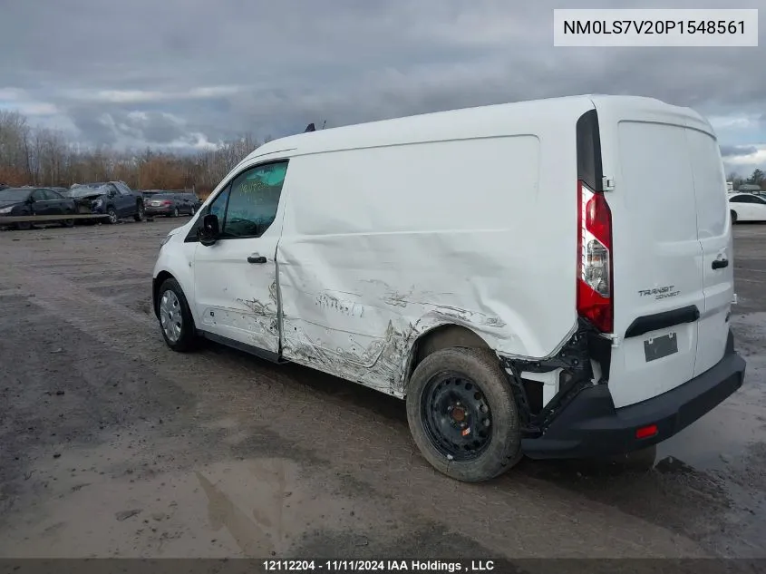 2023 Ford Transit Connect Xl VIN: NM0LS7V20P1548561 Lot: 12112204