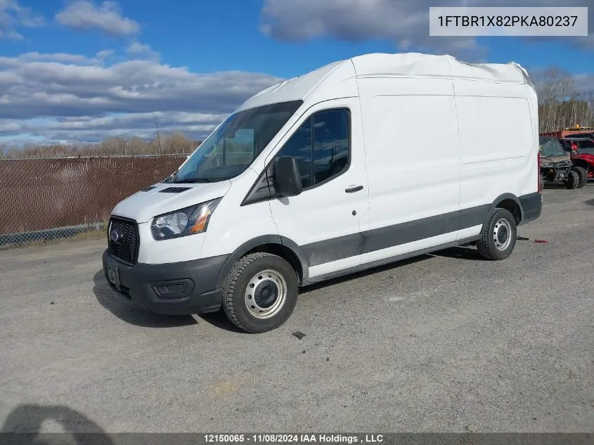 2023 Ford Transit T-250 VIN: 1FTBR1X82PKA80237 Lot: 12150065