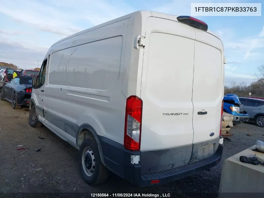 2023 Ford Transit T-250 VIN: 1FTBR1C87PKB33763 Lot: 12150564