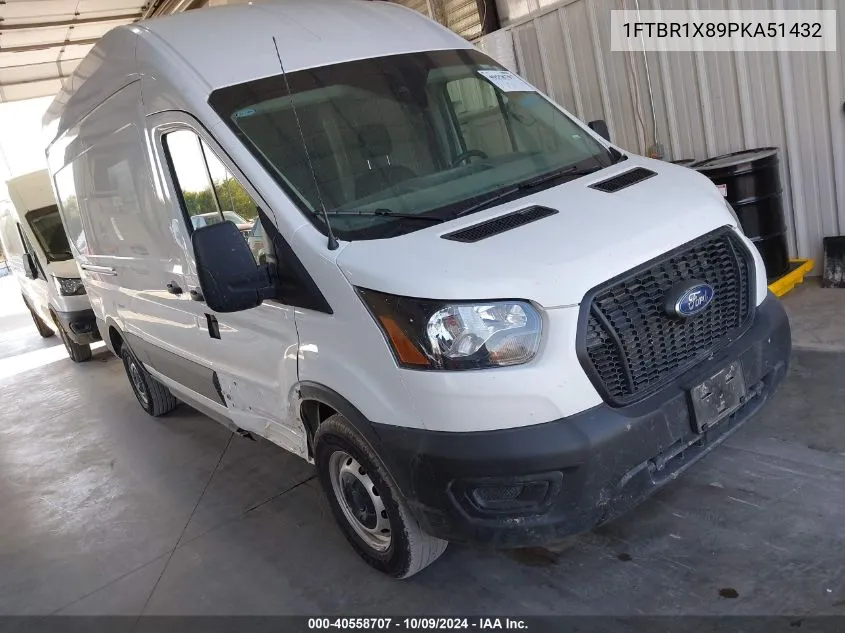 2023 Ford Transit-250 Cargo Van VIN: 1FTBR1X89PKA51432 Lot: 40558707