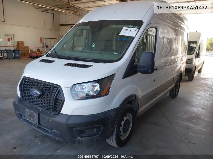 2023 Ford Transit-250 Cargo Van VIN: 1FTBR1X89PKA51432 Lot: 40558707