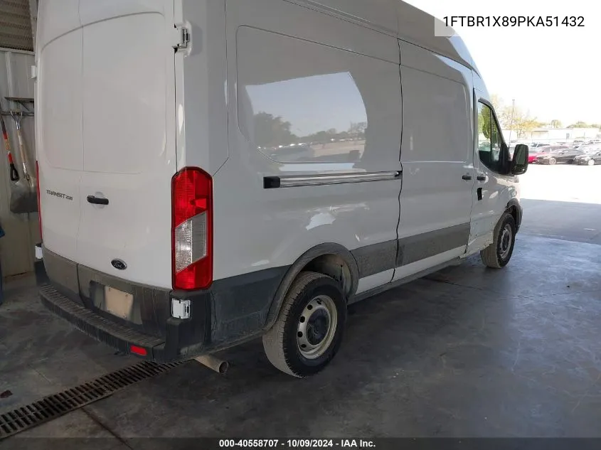 2023 Ford Transit-250 Cargo Van VIN: 1FTBR1X89PKA51432 Lot: 40558707