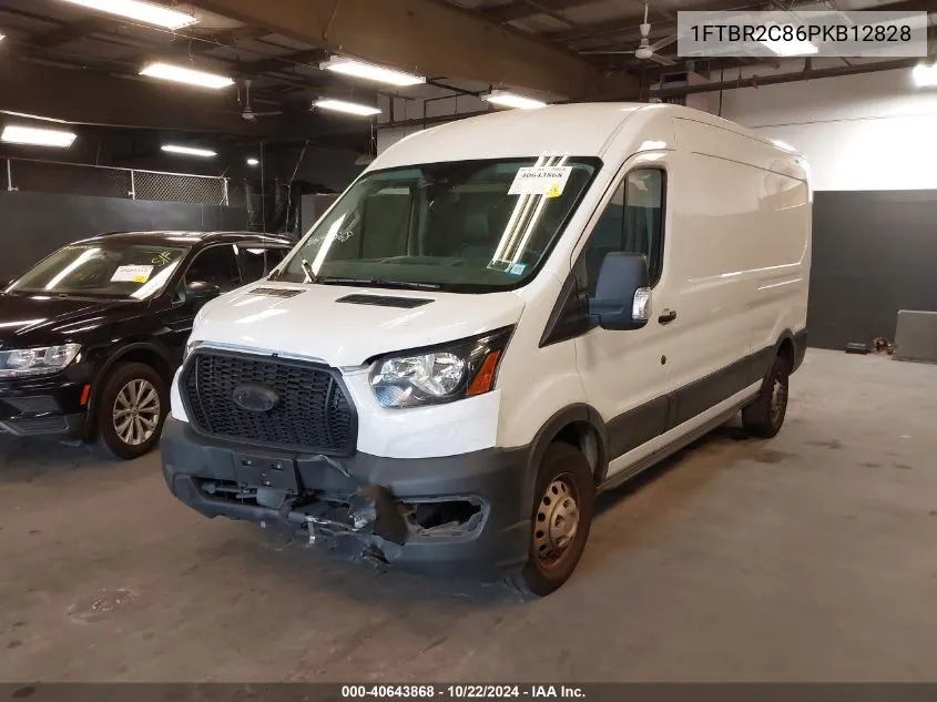 2023 Ford Transit-250 Cargo Van VIN: 1FTBR2C86PKB12828 Lot: 40643868