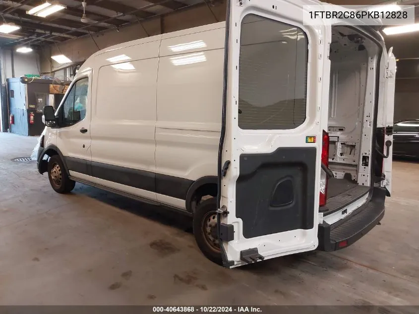 2023 Ford Transit-250 Cargo Van VIN: 1FTBR2C86PKB12828 Lot: 40643868