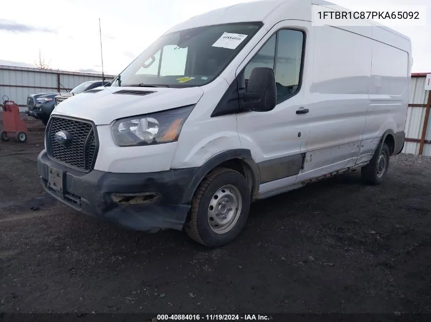 2023 Ford Transit-250 Cargo Van VIN: 1FTBR1C87PKA65092 Lot: 40884016