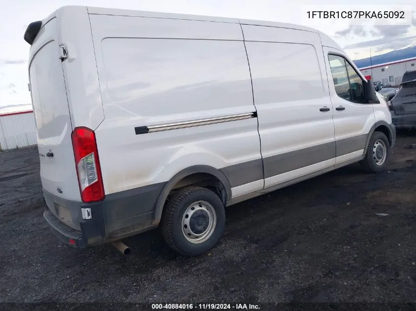 2023 Ford Transit-250 Cargo Van VIN: 1FTBR1C87PKA65092 Lot: 40884016