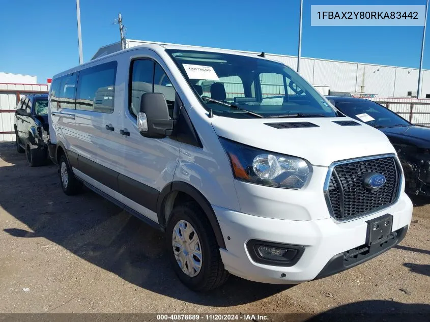 2024 Ford Transit-350 Passenger Van Xlt VIN: 1FBAX2Y80RKA83442 Lot: 40878689