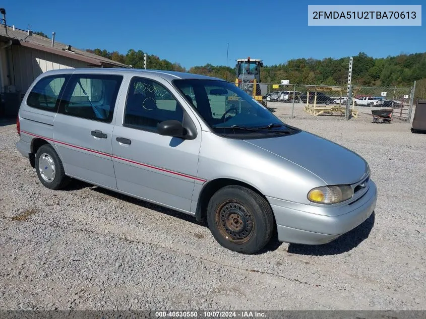 1996 Ford Windstar Wagon VIN: 2FMDA51U2TBA70613 Lot: 40530550