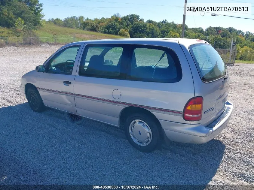 1996 Ford Windstar Wagon VIN: 2FMDA51U2TBA70613 Lot: 40530550