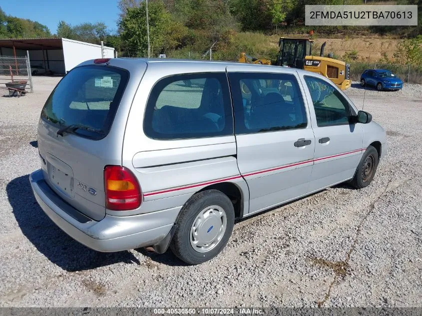 1996 Ford Windstar Wagon VIN: 2FMDA51U2TBA70613 Lot: 40530550