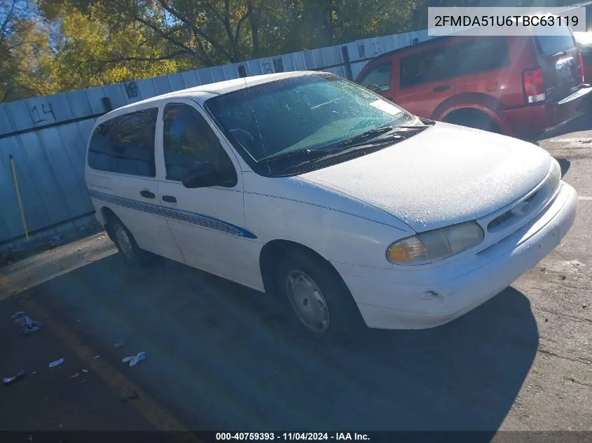 1996 Ford Windstar Wagon VIN: 2FMDA51U6TBC63119 Lot: 40759393