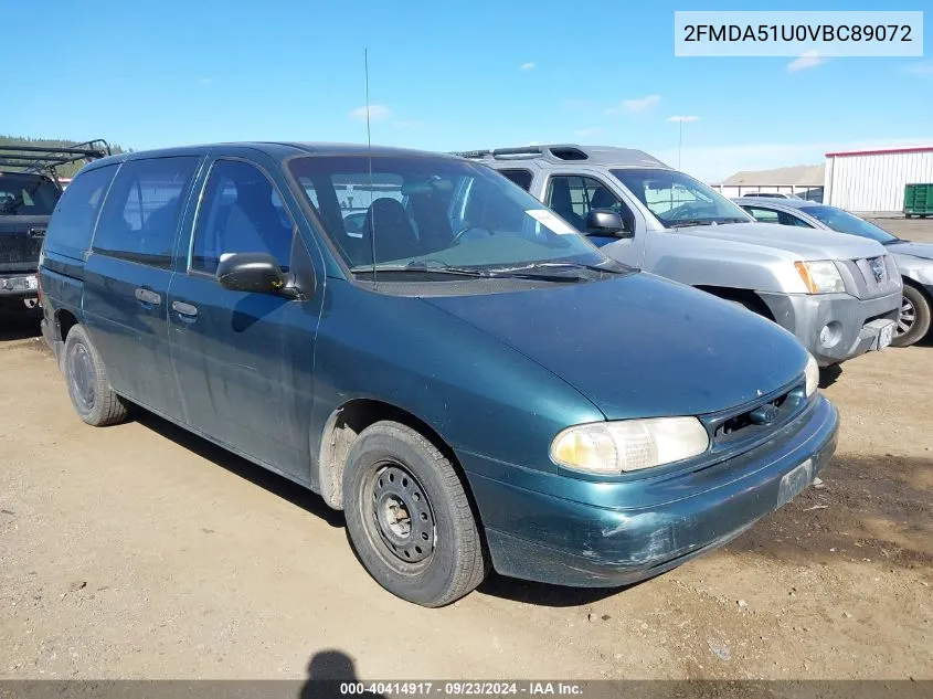 1997 Ford Windstar Standard VIN: 2FMDA51U0VBC89072 Lot: 40414917