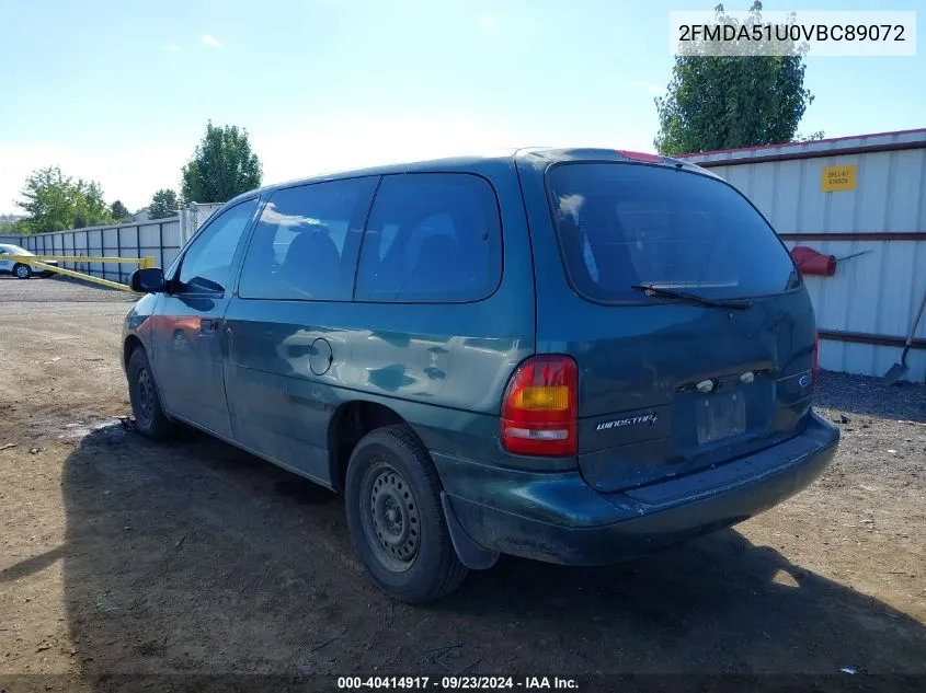 1997 Ford Windstar Standard VIN: 2FMDA51U0VBC89072 Lot: 40414917