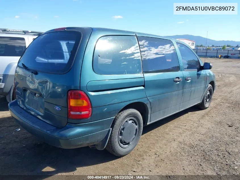 1997 Ford Windstar Standard VIN: 2FMDA51U0VBC89072 Lot: 40414917