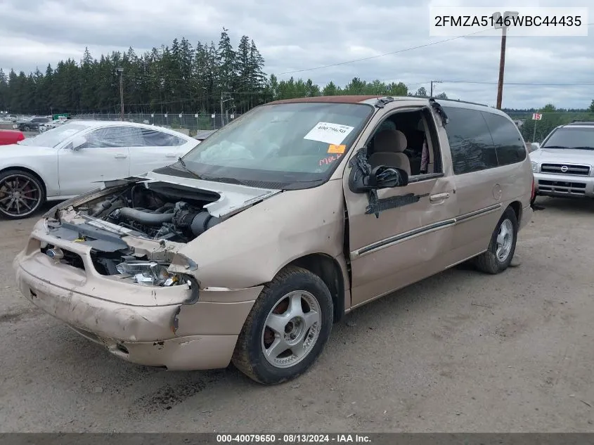 1998 Ford Windstar Gl/Limited/Lx VIN: 2FMZA5146WBC44435 Lot: 40079650