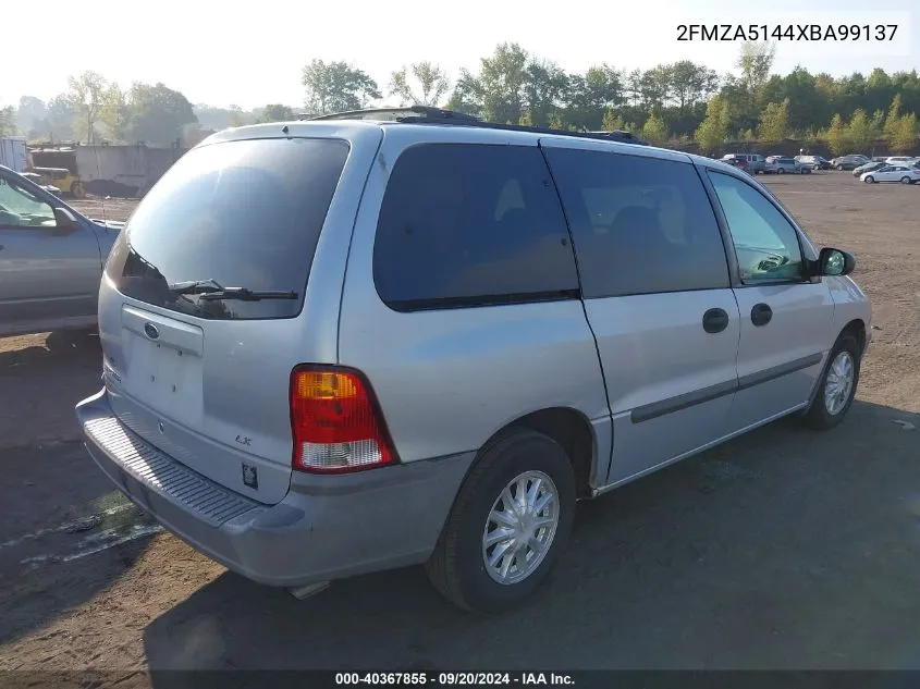 1999 Ford Windstar Lx VIN: 2FMZA5144XBA99137 Lot: 40367855