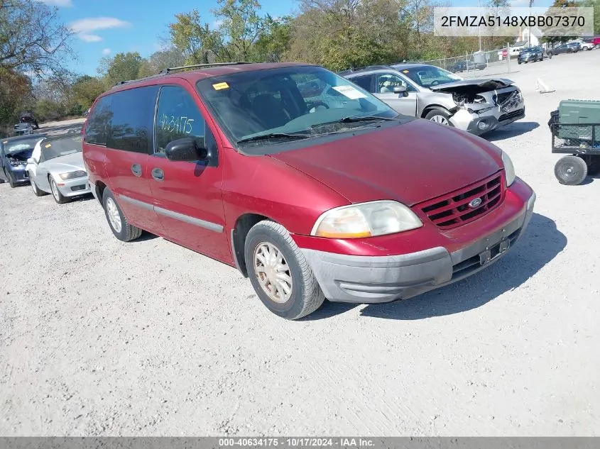 1999 Ford Windstar Lx VIN: 2FMZA5148XBB07370 Lot: 40634175