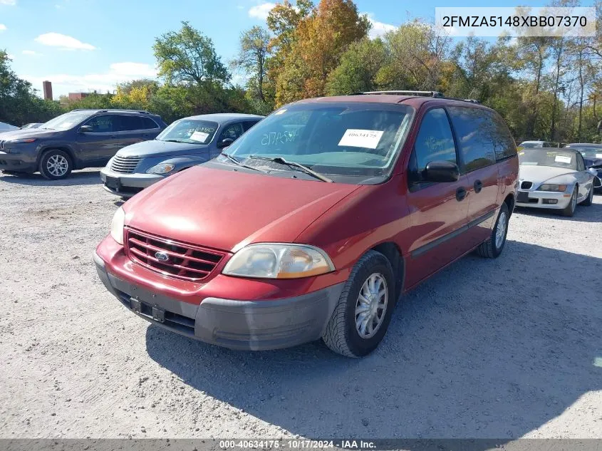 1999 Ford Windstar Lx VIN: 2FMZA5148XBB07370 Lot: 40634175