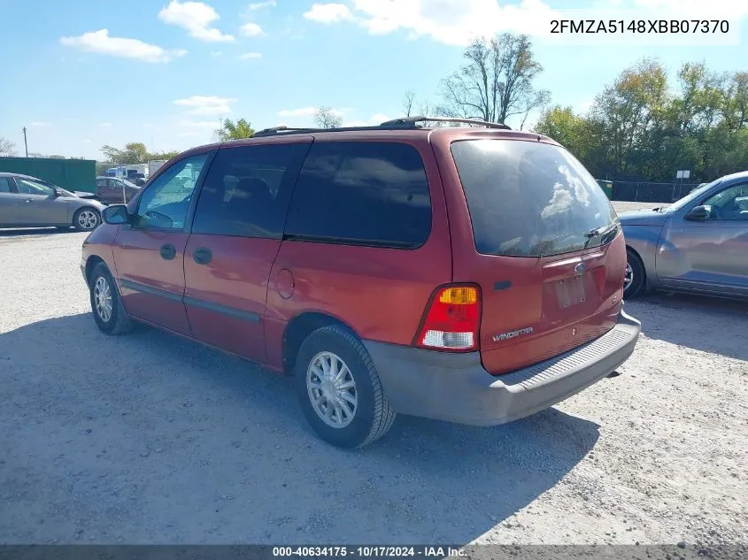 1999 Ford Windstar Lx VIN: 2FMZA5148XBB07370 Lot: 40634175