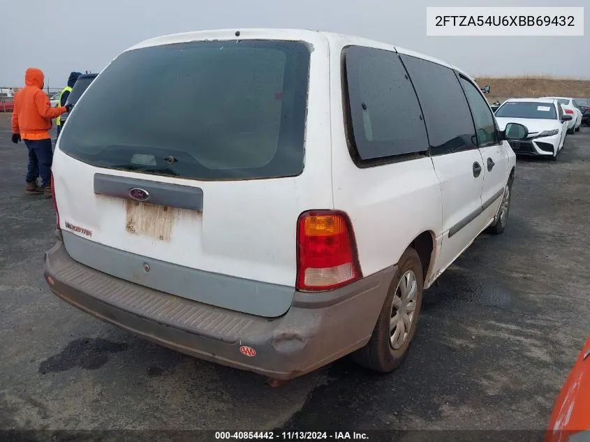 1999 Ford Windstar Standard VIN: 2FTZA54U6XBB69432 Lot: 40854442