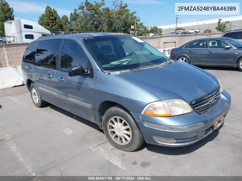 2000 Ford Windstar Se VIN: 2FMZA5248YBA46389 Lot: 40361708