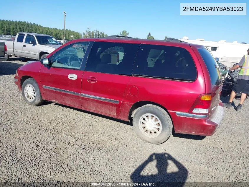 2000 Ford Windstar Se VIN: 2FMDA5249YBA53023 Lot: 40472855