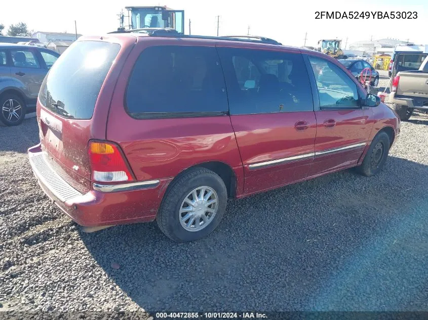 2000 Ford Windstar Se VIN: 2FMDA5249YBA53023 Lot: 40472855