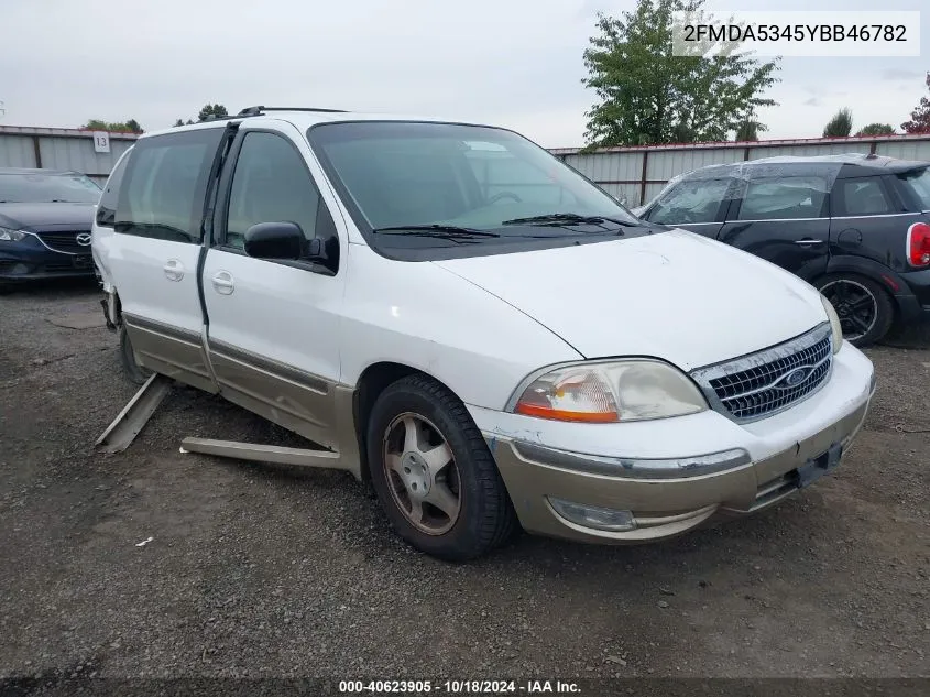 2000 Ford Windstar Limited/Sel VIN: 2FMDA5345YBB46782 Lot: 40623905